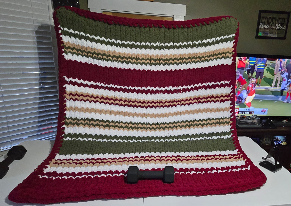 Handmade Chunky Chenille Blanket – 50x60