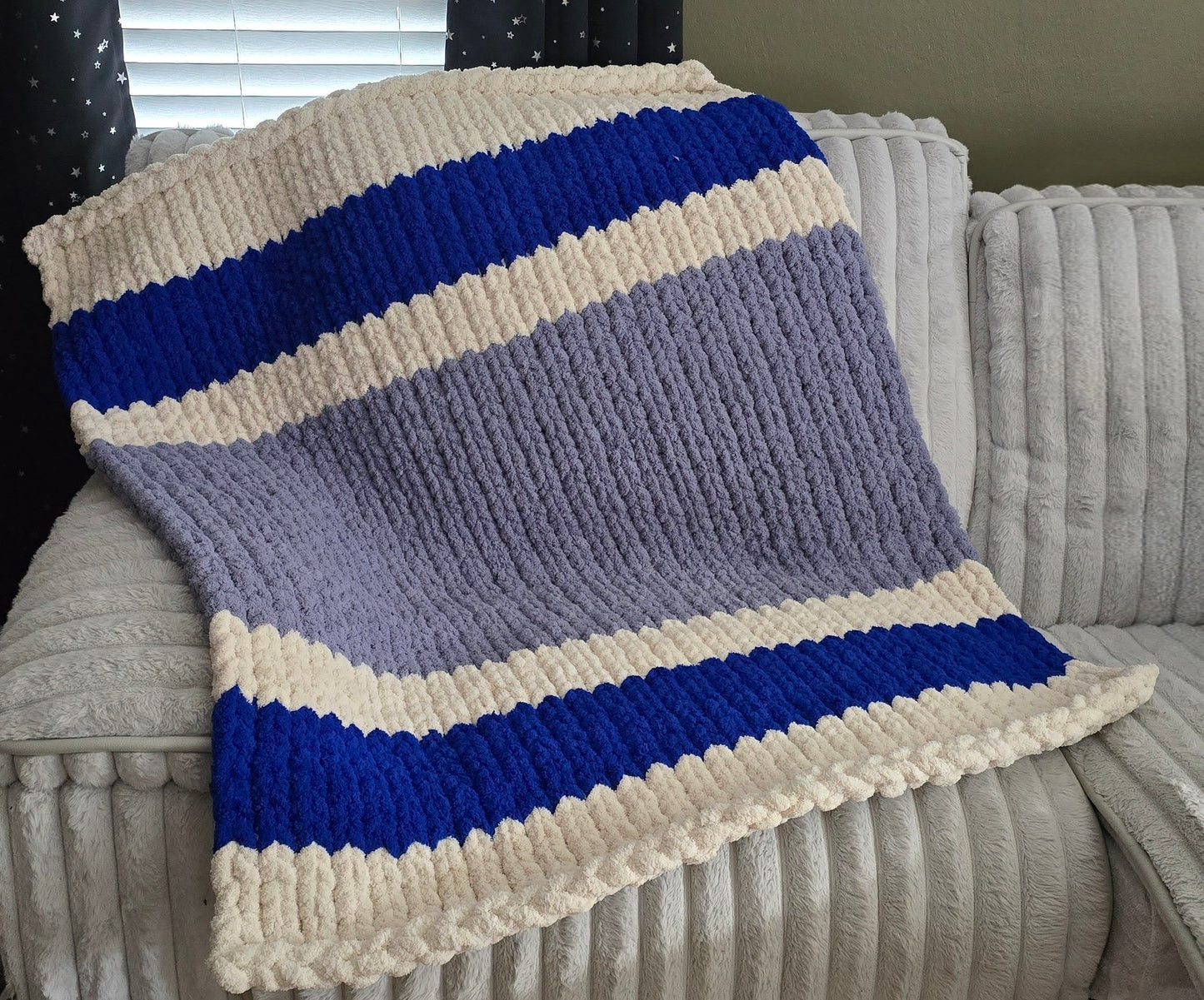 Handmade Chunky Chenille Throw Blanket – 40x50