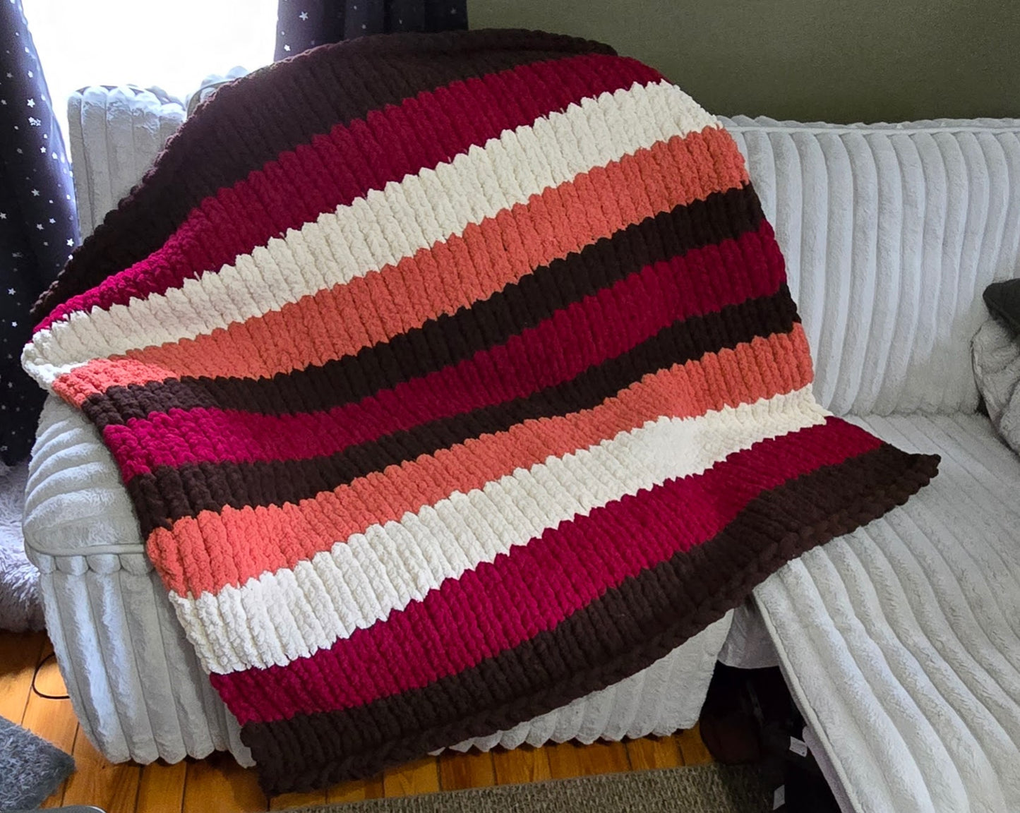 Handmade Chunky Chenille Blanket – 50x60